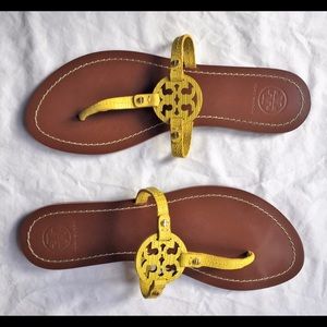 Tory Burch yellow sandals